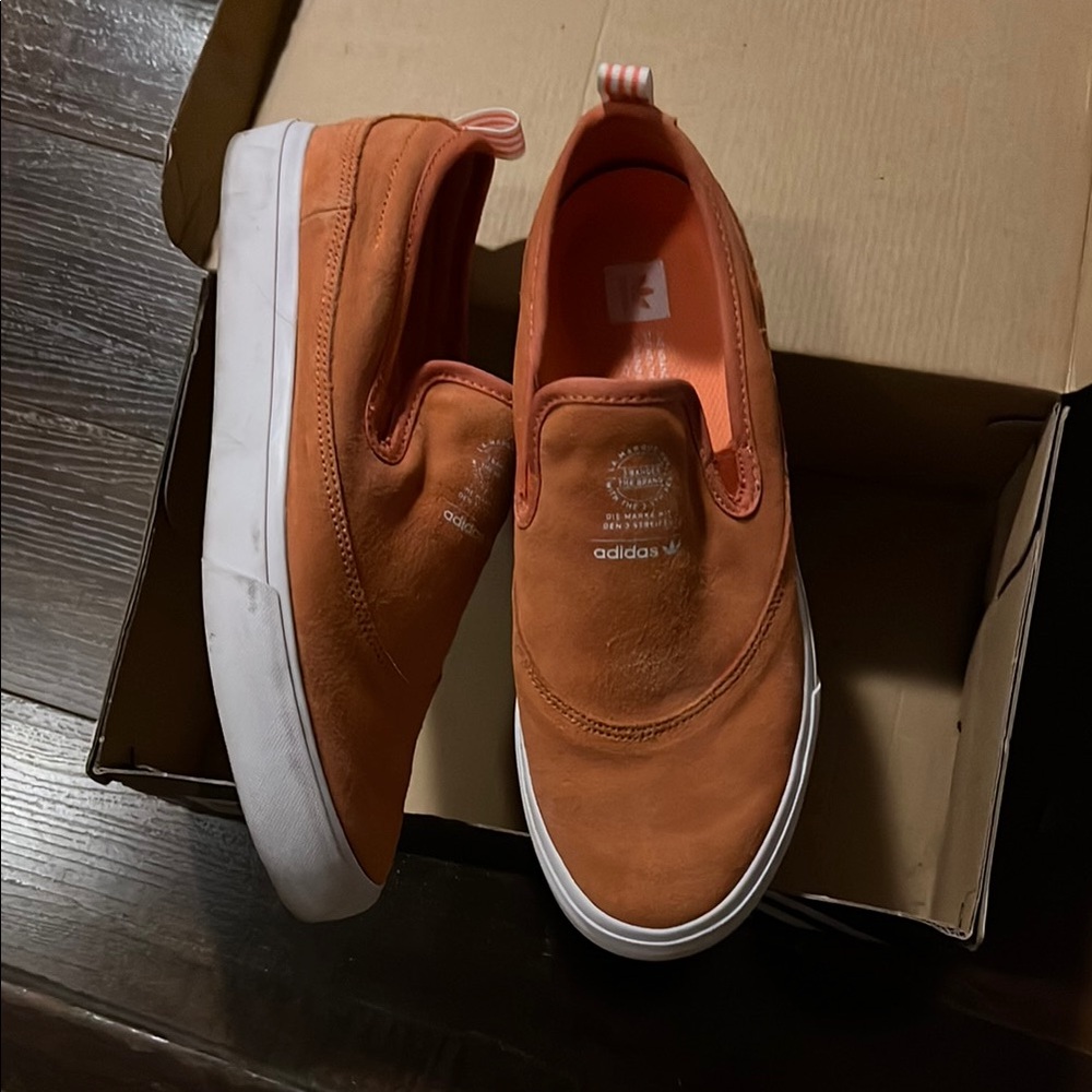 Adidas Men's Orange Slip-On Shoes 7.5
